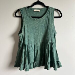 Altar’d State Green Layered Top